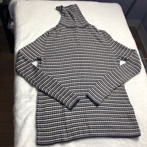 Massimo Dutti Thin Horizontal Striped Turtle Neck